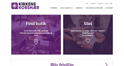 Desktop Screenshot of kirkenskorshaer.dk